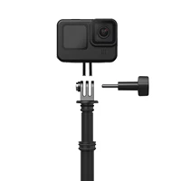 2022 selfie stick monopod carbon fiber 3m adjustable length 14 screw hole for gopro 9 osmo action insta360 xiaoyi sjcam