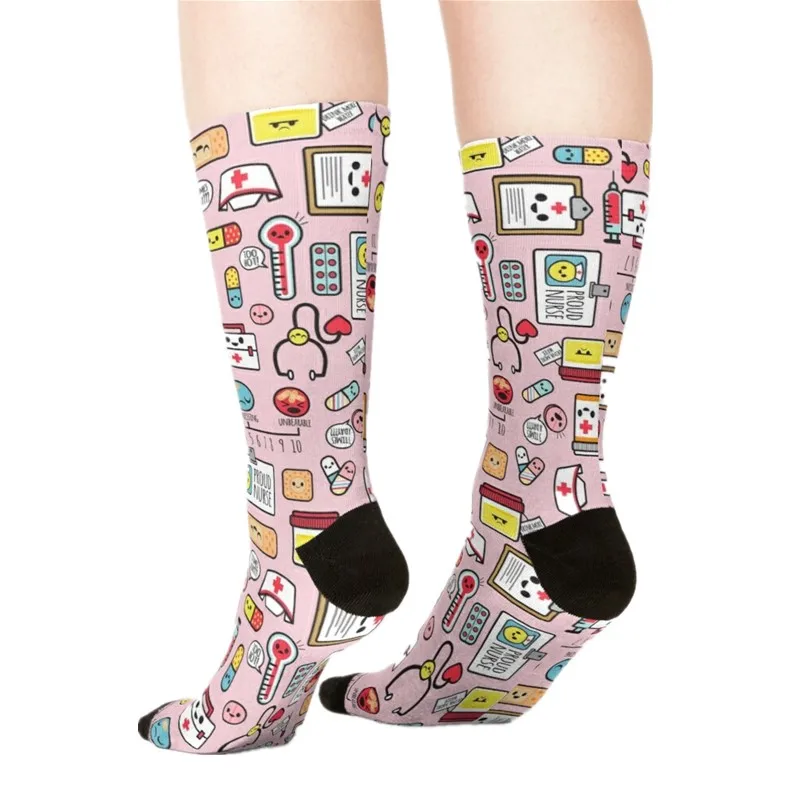 

2021 Women's socks kawaii Spicy hot sauces Printed Socks Woman harajuku Happy Funny Novelty cute girl gift Socks for women