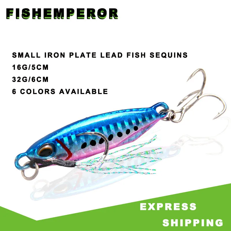 1 шт. металлический джиг 16 г 32 полностью синяя приманка для рыбной ловли медленный