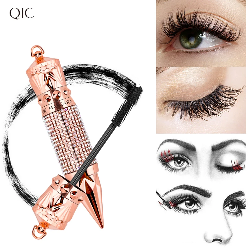 

Queen Diamond Mascara for Women Natural Big Eyes Makeup Cosmetics Long-Last Silica Gel Brush Bushy Eyelashes Queen's Scepter