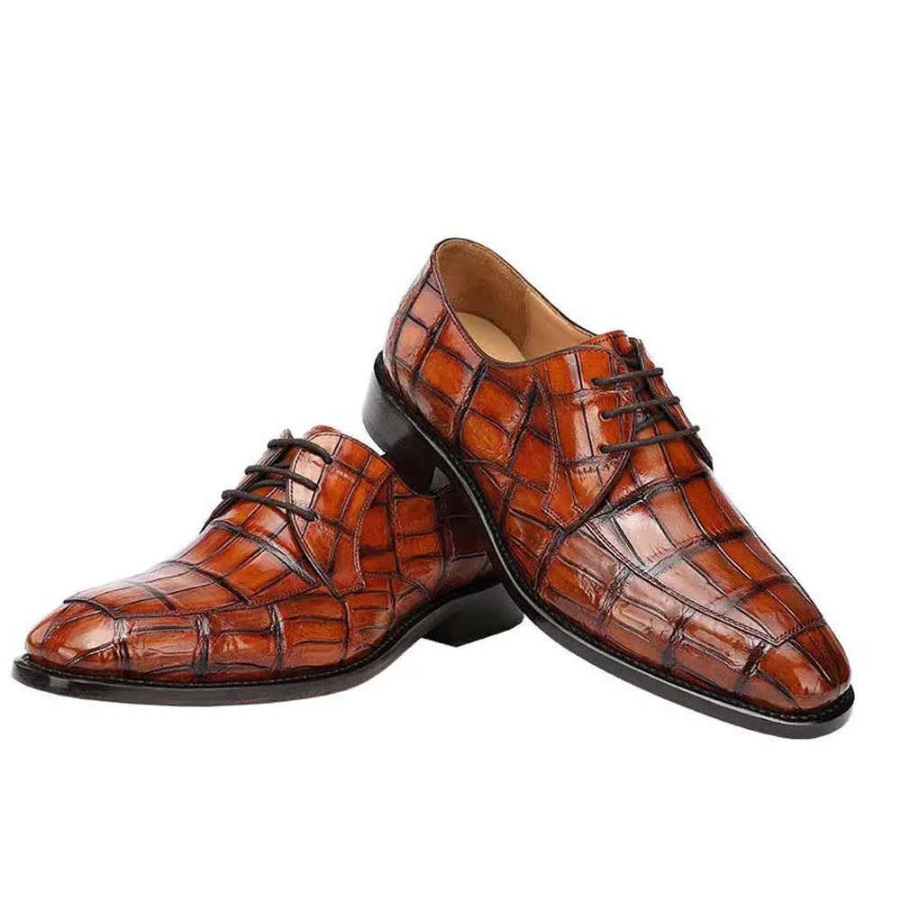 

hulangzhishi new arrival men shoes male dress shoes men crocodile leather shoes men crocodile shoes men formal shoes