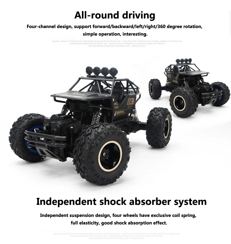 1:12 4WD RC автомобили 2,4G радиоуправление 4x4 вождение автомобиля двойной привод двигателей Bigfoot автомобиль высокая скорость внедорожные Грузовики Игрушки для детей