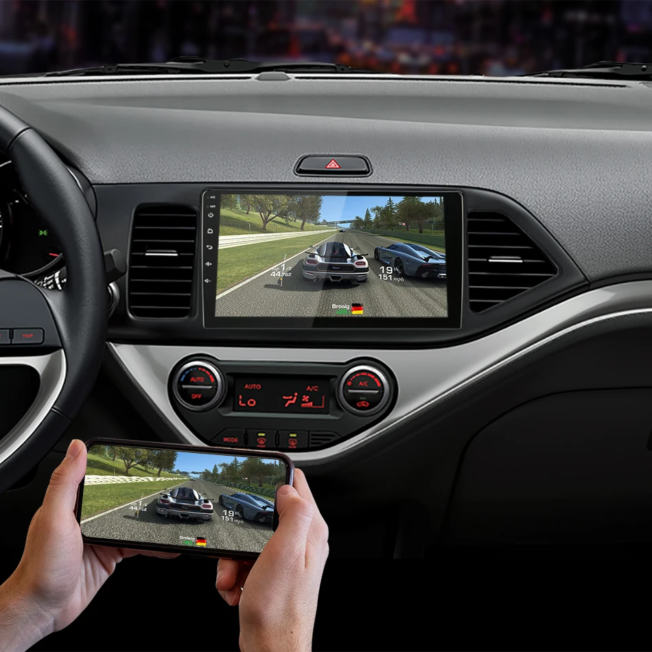 Android 8,1 2G+ 32G " 2Din автомобильный Радио Мультимедиа Видео плеер для 2011- KIA PICANTO Morning gps навигация головное устройство RDS DSP