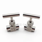 Игольчатый кран BSP с внутренней резьбой 18 дюйма, 14 дюйма, 38 дюйма, 12 дюйма, 915 дюйма, 304 фунтов на квадратный дюйм, нержавеющая сталь, управление потоком с одной ручкой