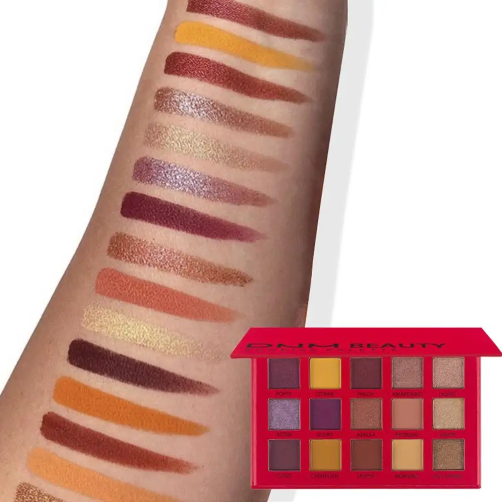 15 цветов Блеск матовые тени для век Палитра длительный Водонепроницаемый