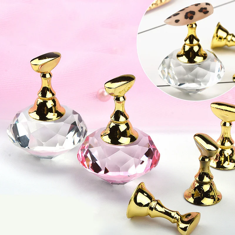 1 шт. магнитный держатель для ногтей + 5 Типсы Практика тренировочный Дисплей