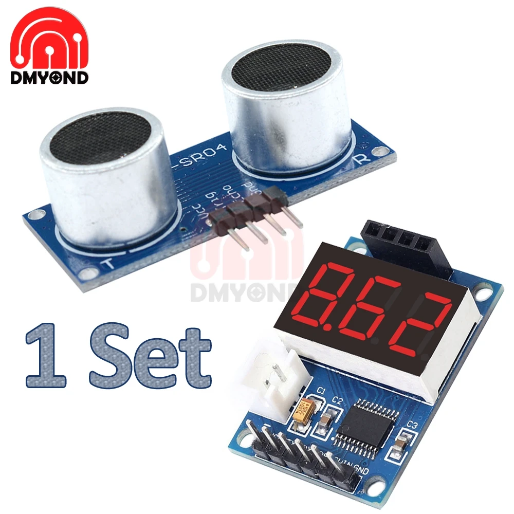 HC SR04P ультразвуковой датчик SR04 расстояния светодиодный дисплей модуль для Arduino