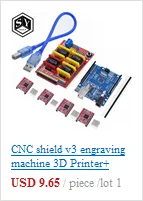 Cnc щит v3 гравировальный станок/3d принтер/+ 4 шт A4988 Плата расширения драйвера для Arduino