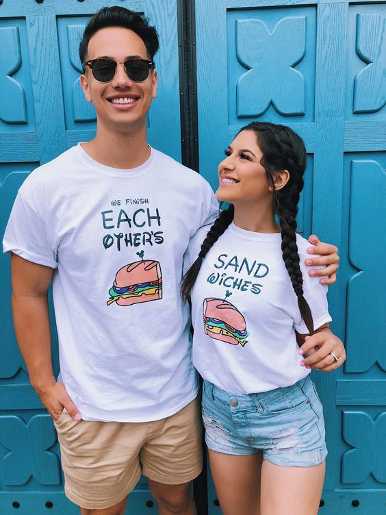 

Lovers Tshirt We Finish Each Others Sandwiches Couples Shirt Fashion Graphic Tumblr Tshirts Women Men Boyfriend Girlfriend Tees