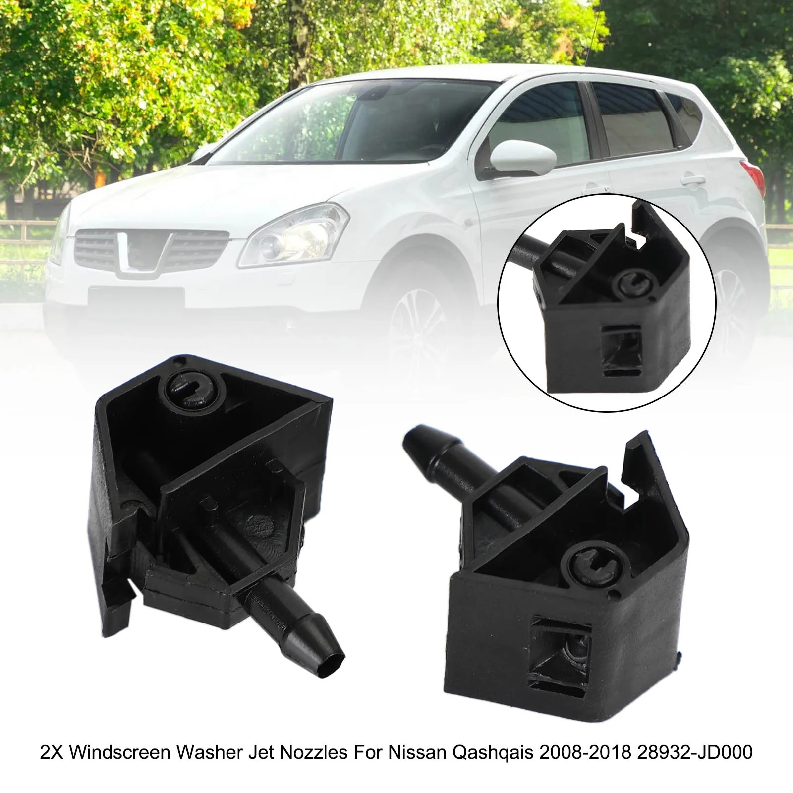 

Гидрофорсунка омывателя лобового стекла для Nissan Qashqais 2008-2018 28932-JD000, автозапчасти, 2X, Areyourshop