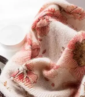 Pink Sweater Knit Women Leonard Jumper Chic O Neck Multicoloured Floral Print Pullovers | Женская одежда