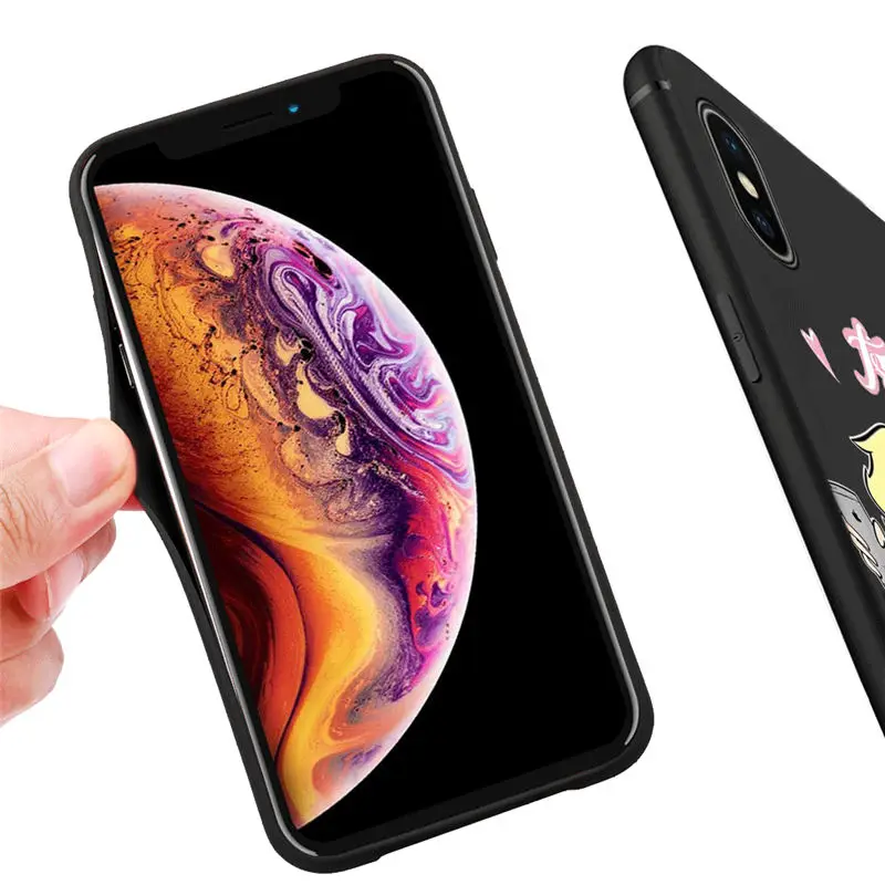 Лучший женский чехол для телефона iPhone X XR XS Max 8 7 6 6S Plus 5 Блестящий Матовый с принтом
