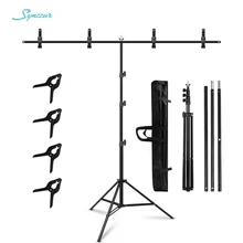 1.5/2/2.6M*2M T-Shape Backdrop Stand With Green Screen Photo Background Support For Birthday Portrait Photo Studio Photography