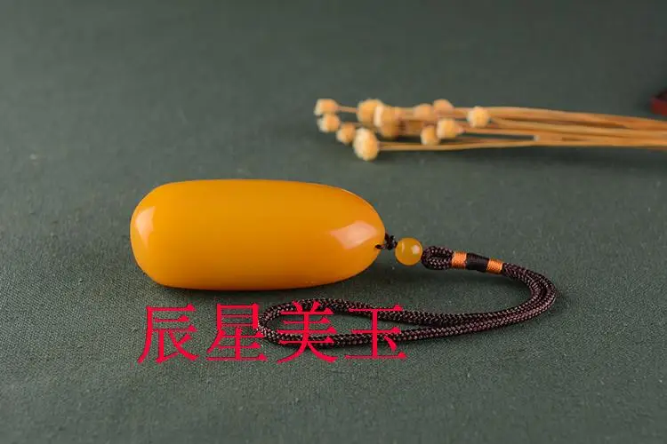 Модный huanglongyu оригинальный камень большой руль мужской куриное масло Руль Кулон |
