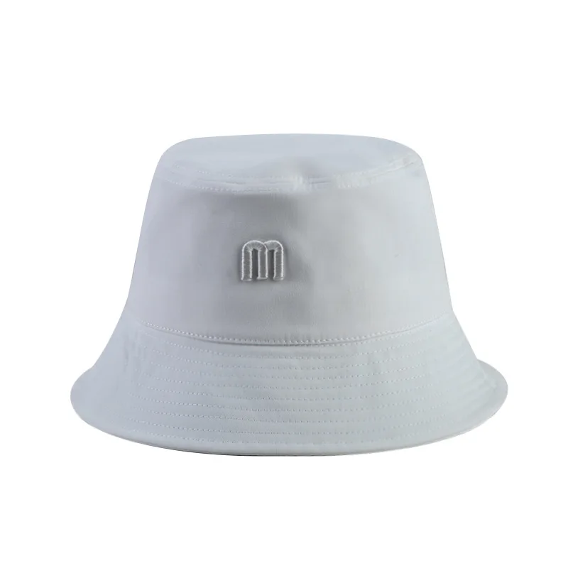 

Spring Summer New Bucket Hats For Men Women Simple Wild Fisherman Hat Korean Fashion M Letter Embroidery Outdoor Basin Caps