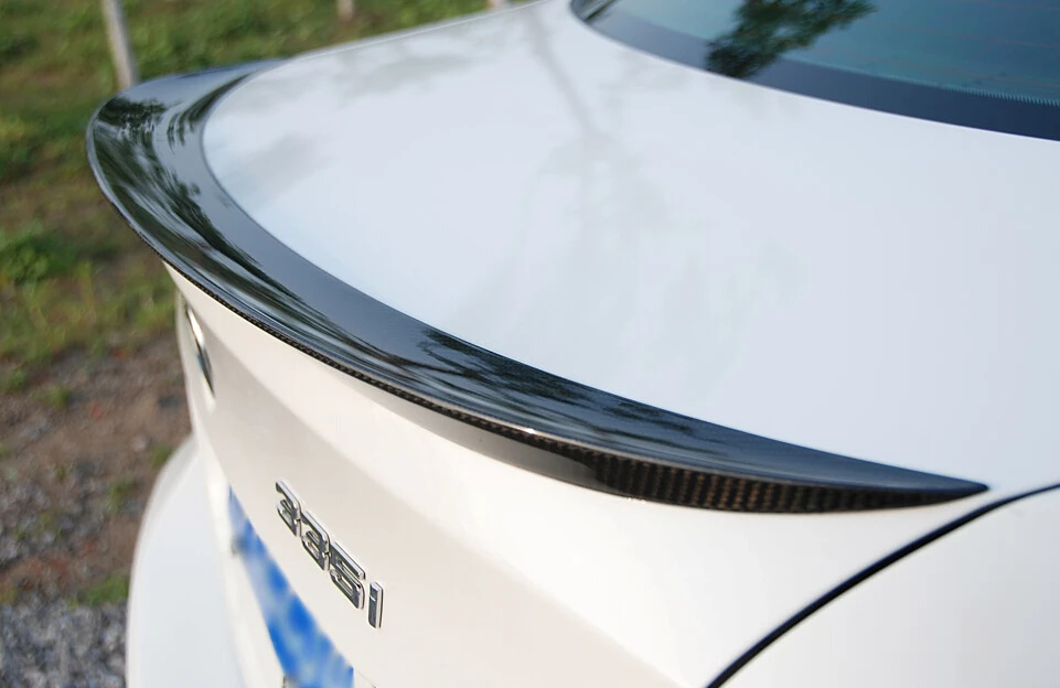 E90 350i 325i углеродного волокна Стиль спойлер заднего багажника крыла губ для BMW 3