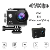 wifi action camera ultra hd 4k 60fps 24mp 2 0 inch ips screen with 170 wide angel waterproof camera sport camera video camera