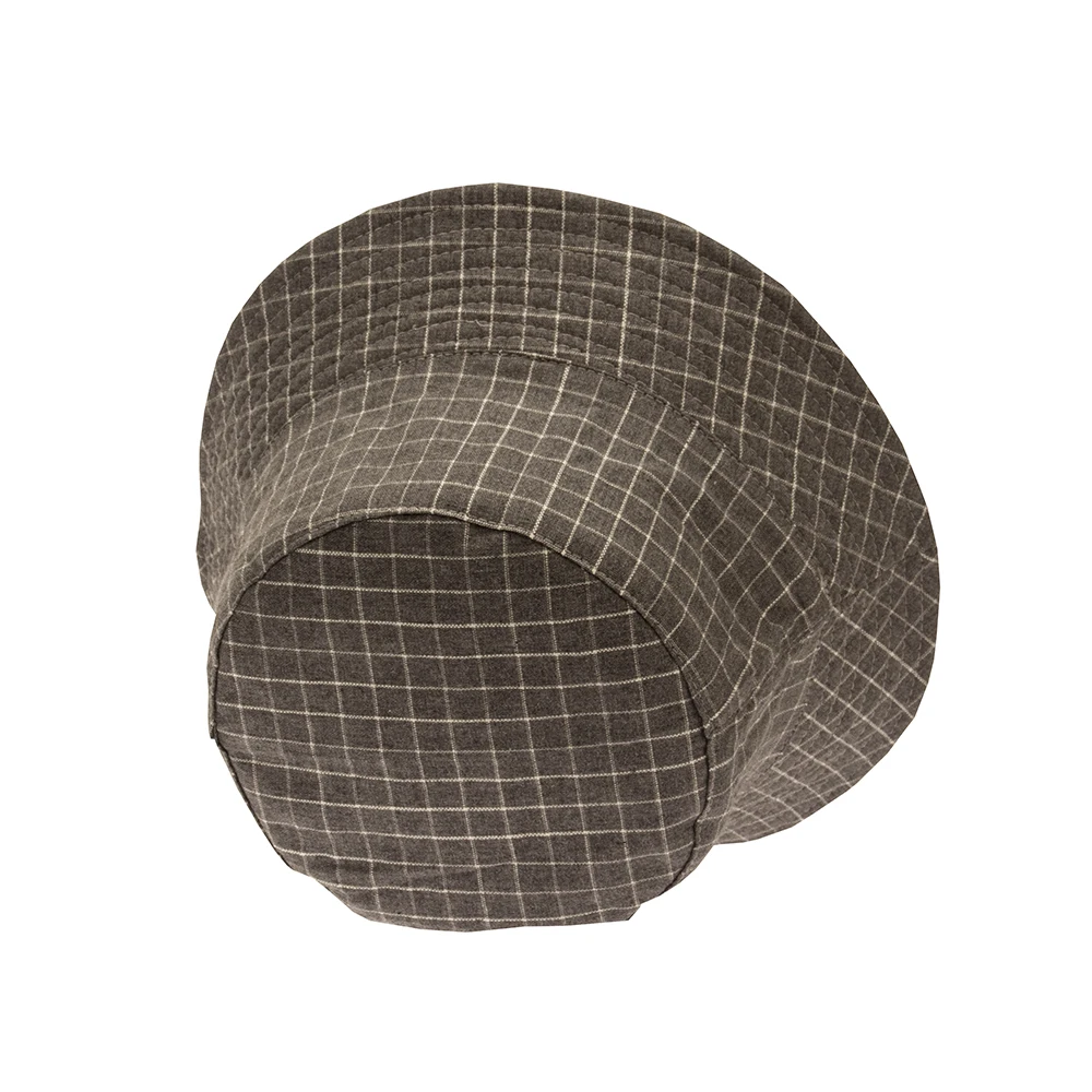 

Japanese fresh lattice fisherman hat female summer Korean fashion cover face wild sun hat double-sided basin hat autumn hat