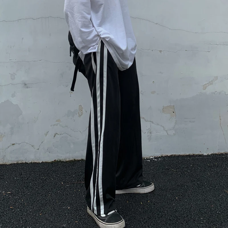 

Plus Size 4XL 2020 Autumn Fashion Women Casual Sweatpants Lady Wide Leg Loose Straight Slacks Female High Waist Slim Trousers