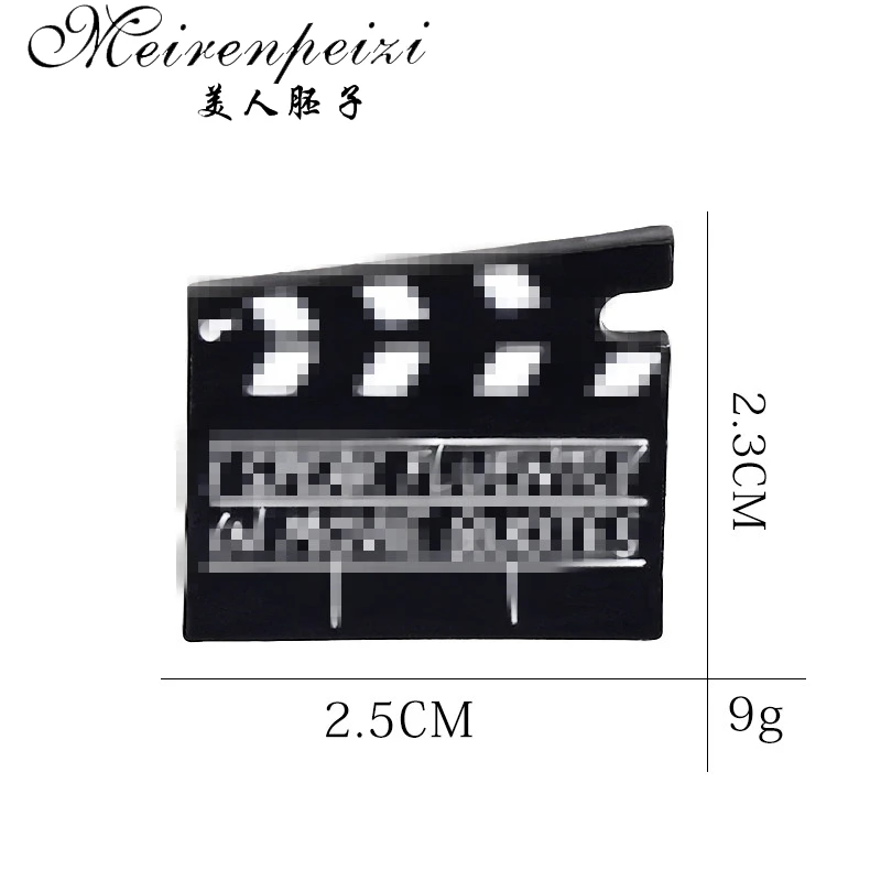 Эмалированная штифта Meirenpeizi для видеосъемки я плачусь по фильму... Брошь сумка