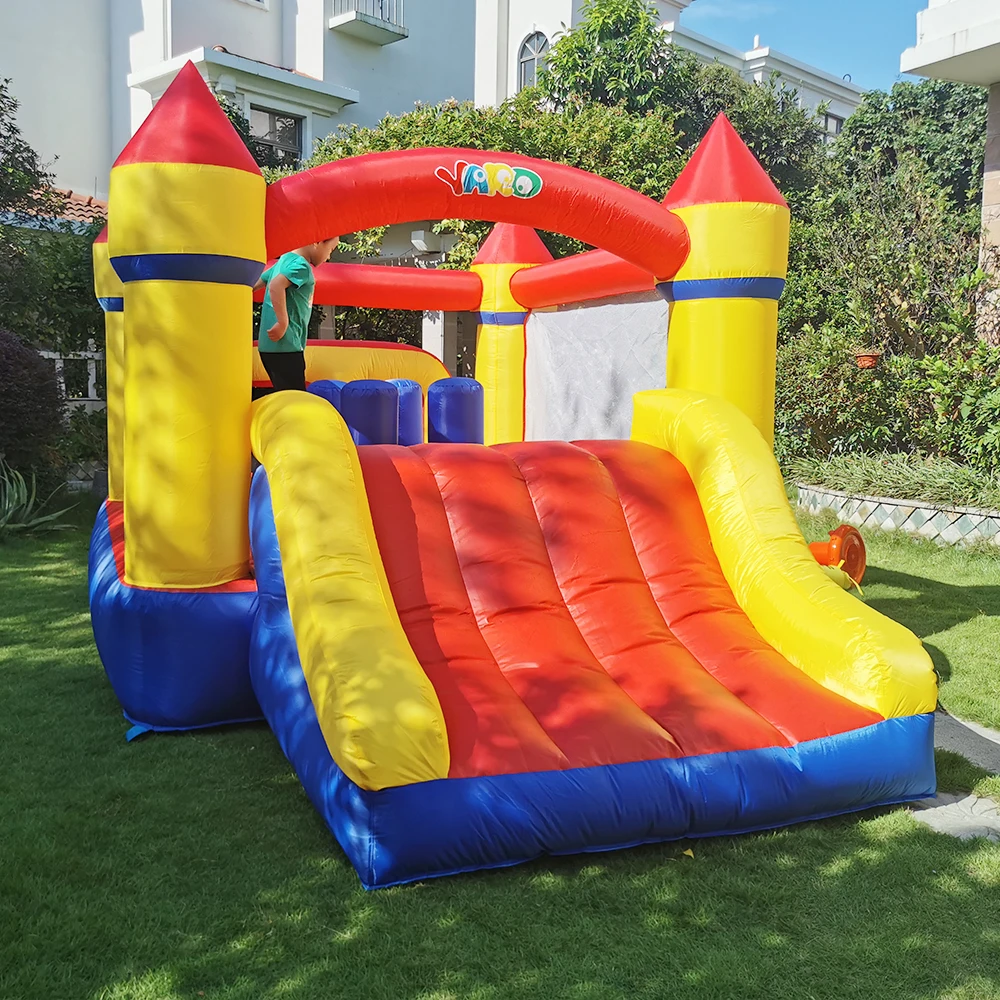 

YARD Bounce House Inflatable Jumping Castle with Obstacle Course Tunnel Big Slide Bouncer Kids Party Game