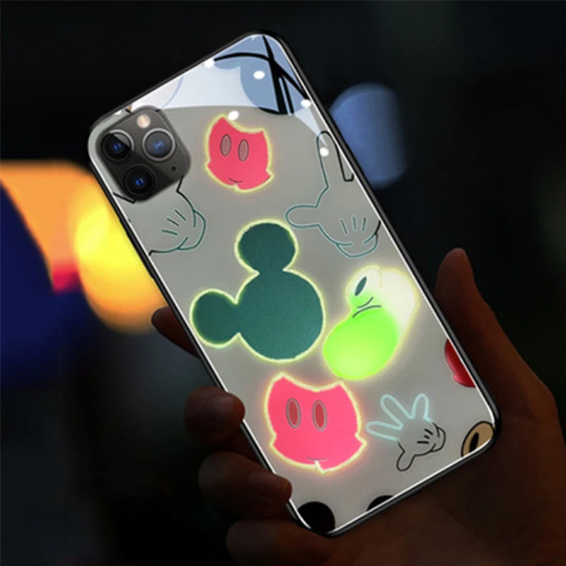 Чехол для iPhone 12 Pro Max 11 6 7 8 X Plus XR XS со светодиодной подсветкой | Компьютеры и офис