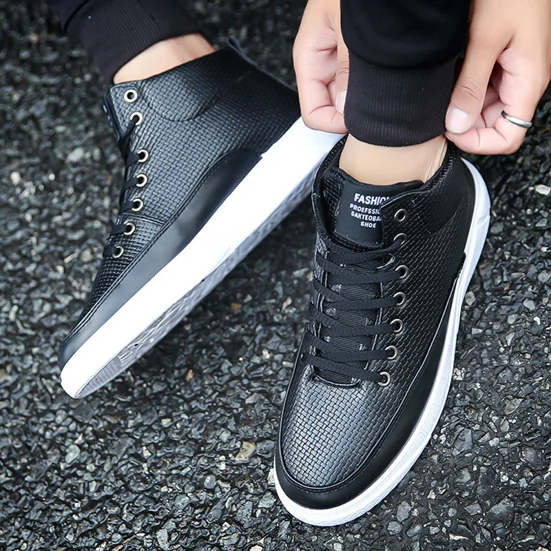 

New Men Casual Shoes Men Sneakers Breathable Comfortable High Top Sneakers Men Walking Shoes Lace Up Trainers Chaussure Homme