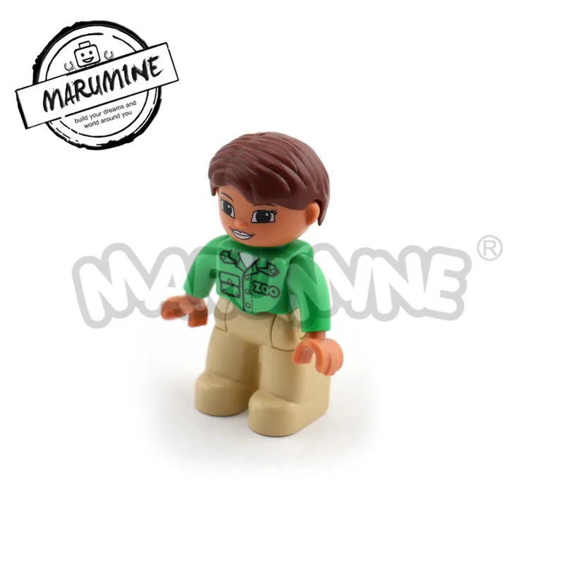 1 pcs MARUMINE Duplo блочные фигурки 13 видов карьера аксессуары большие кирпичи части Дети Развивающие игрушки DIY для игр - Цвет: 1 pcs