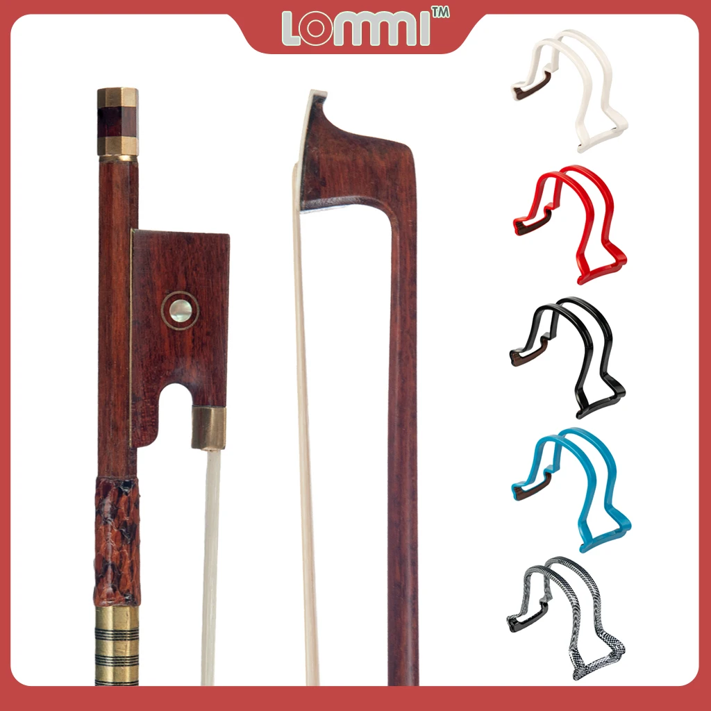 LOMMI 4/4 полный размер пернамбуко бант для скрипки змеевуд лягушка пластиковый лук