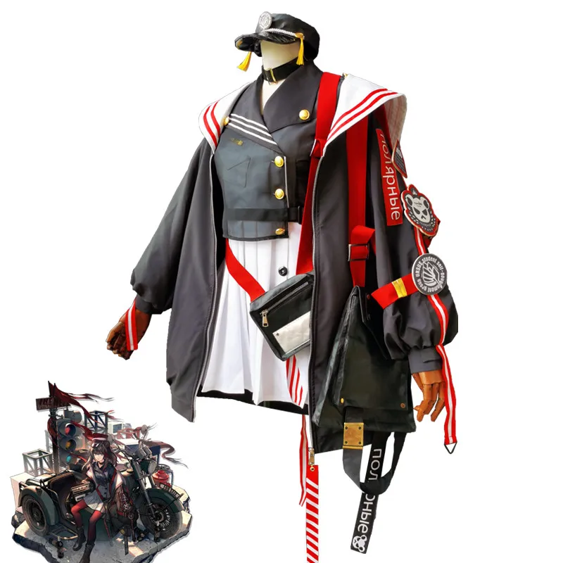 

Anime!Arknights Zima Cosplay Costume Rhodes Island Fashion Battle Suit Lovely Dress Uniform Halloween Party Outfit Women Girls