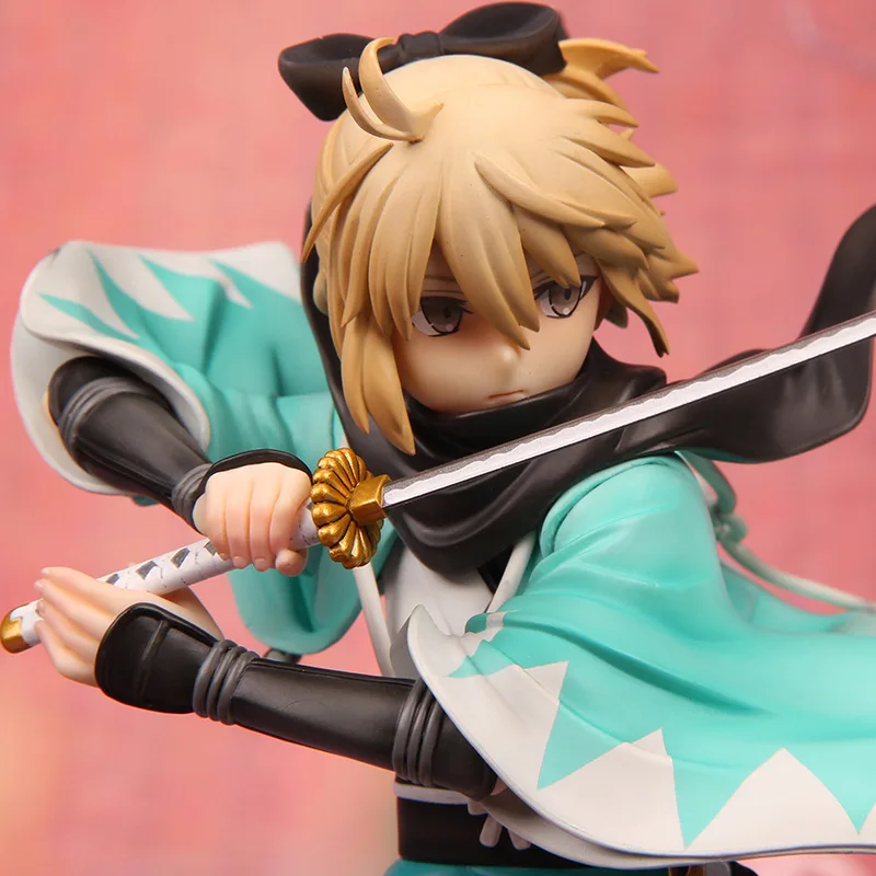 Аниме игра Fate Grand заказ игрушки Фигурки Okita Souji Модель 25 см Вишневый сабель ПВХ