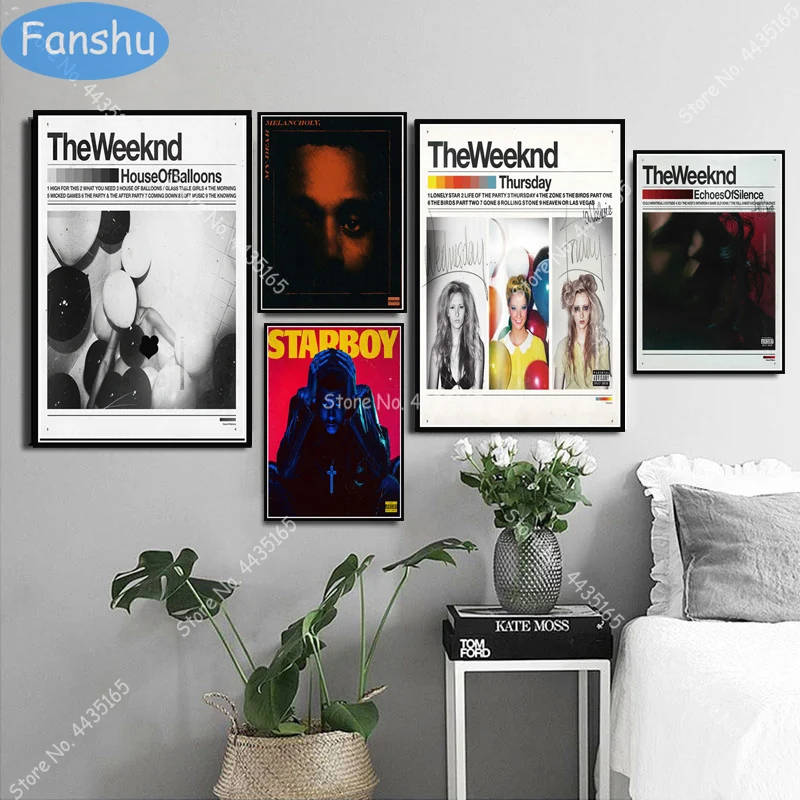 Художественный плакат The Weeknd StarBoy Rap Music плакаты и принты настенные художественные