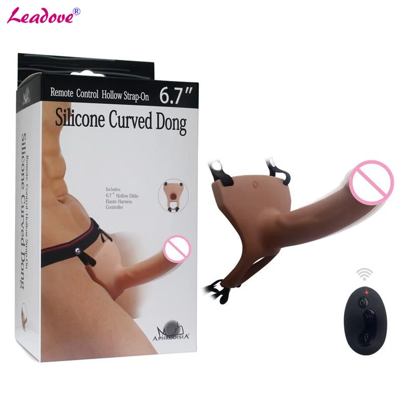 10 скоростей Пульт дистанционного управления полый ремешок на дилдо страпон