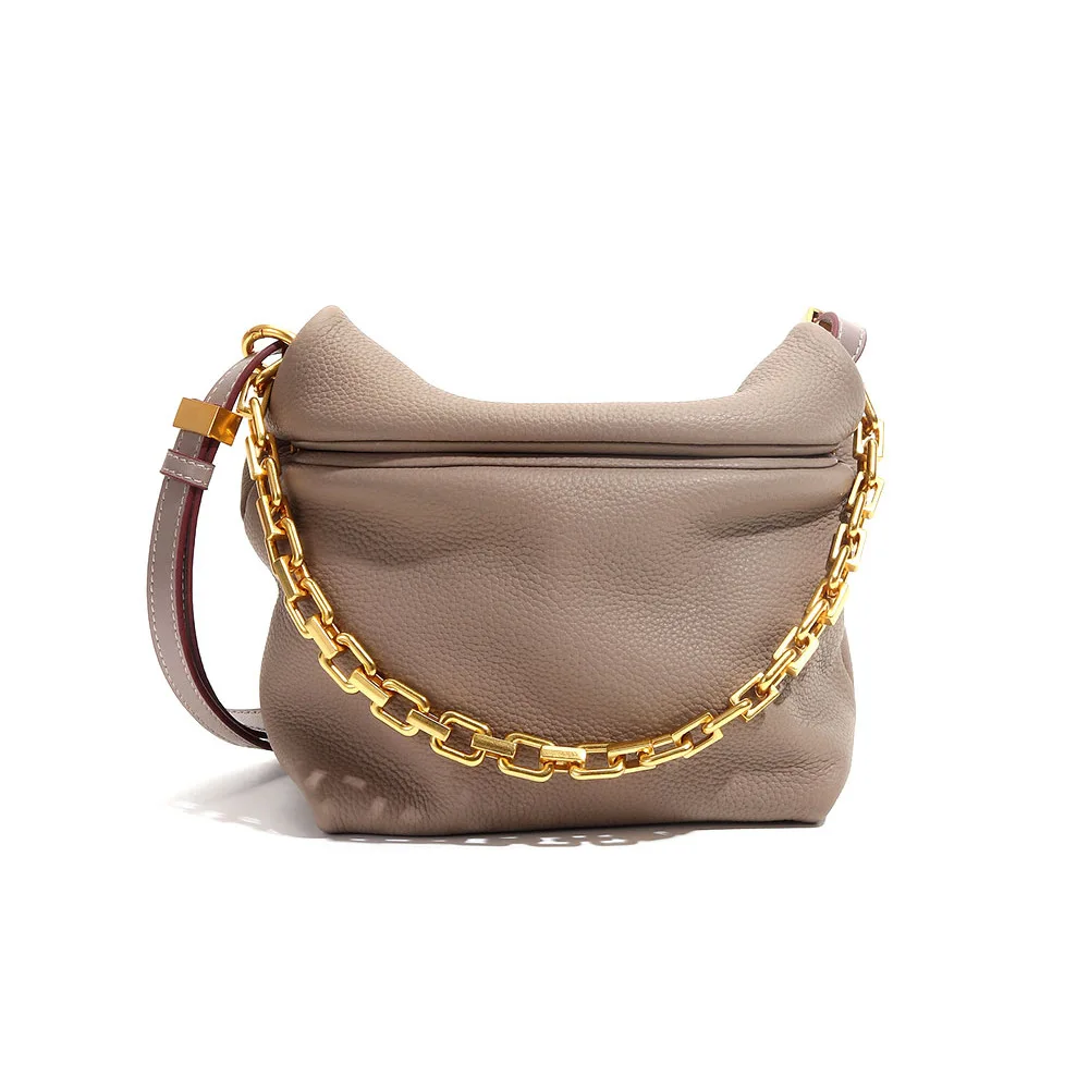 

Cloud bag leather handbag fashion design dumpling underarm bag 2021 new trendy one shoulder messenger bag chain bag designer