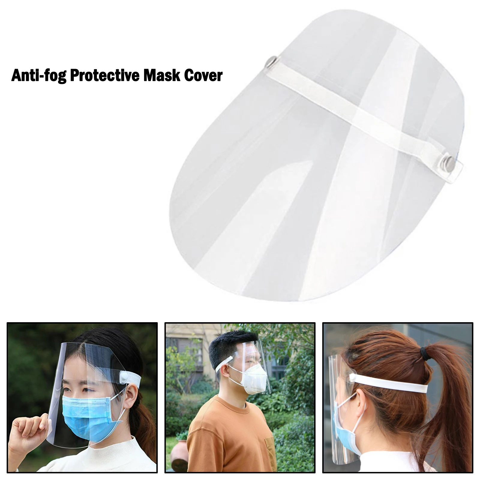 

Artudatech Transparent Adjustable Full Face Shield Plastic Anti-fog Protective Cover