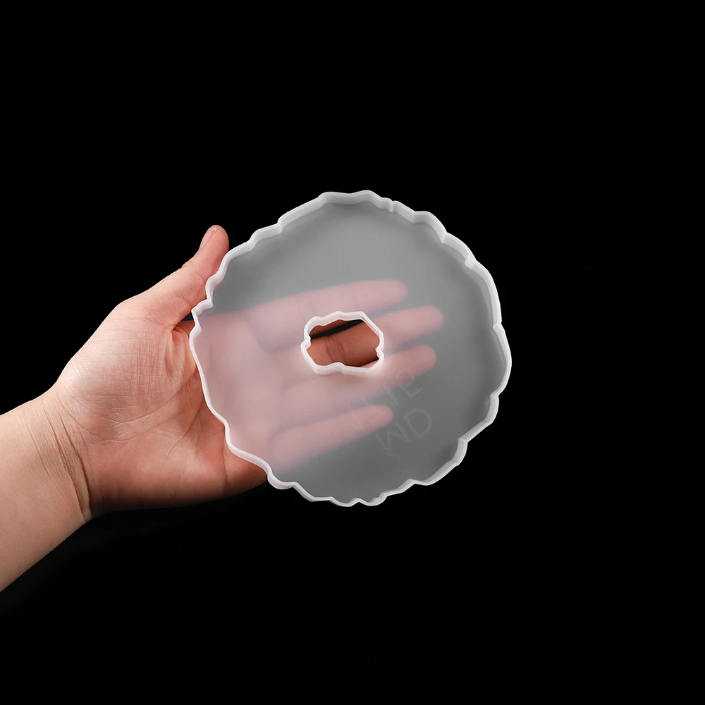 

1Pcs Wavy Lace Glass Coaster Silicone Mold Tea Wine Coaster UV Epoxy Resin Mould For DIY Cup Mat Table Decoration Crafts Making