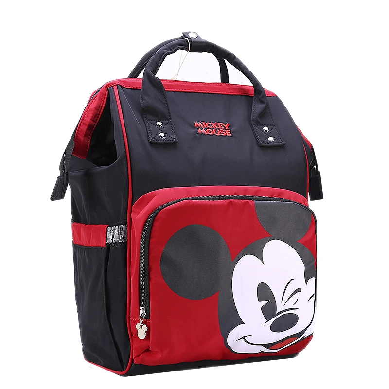 

Disney Diaper Bag Mommy Baby Waterproof Heating USB Micky Cartoon Backpack Travel Bag Pregnant Women Backpack Large Capacity