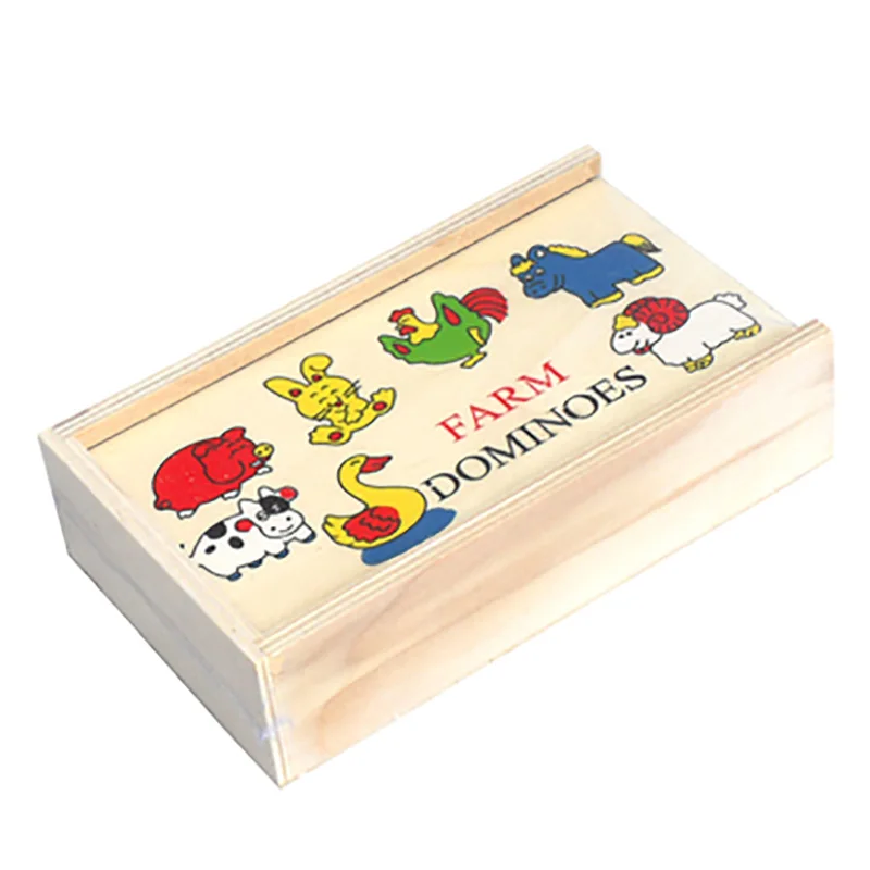 5 видов пазлов домино настольная игра с коробкой 28 блоков забавная для