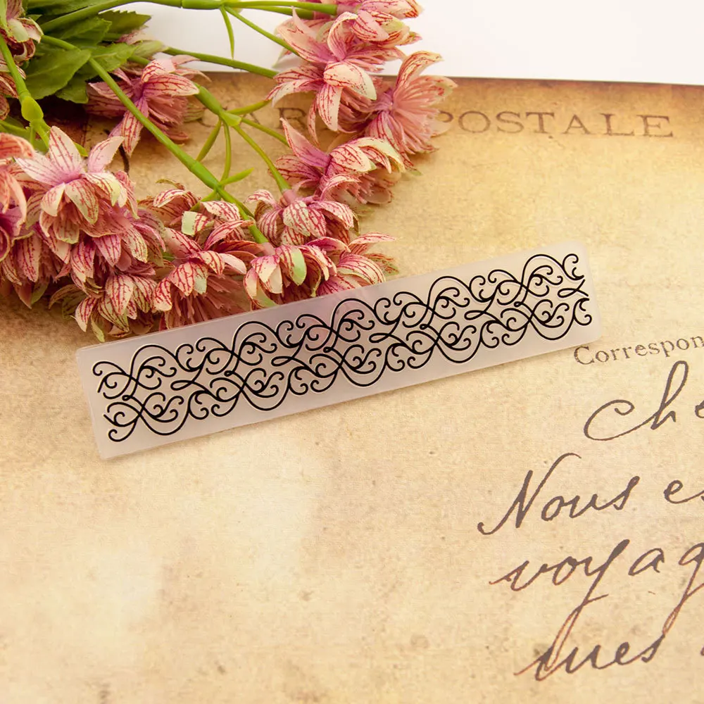 

Plastic Lace Pattern Stencils Embossing Folders DIY Scrapbooking Paper Card Making for Photo Album Decor Wedding Decor EM205