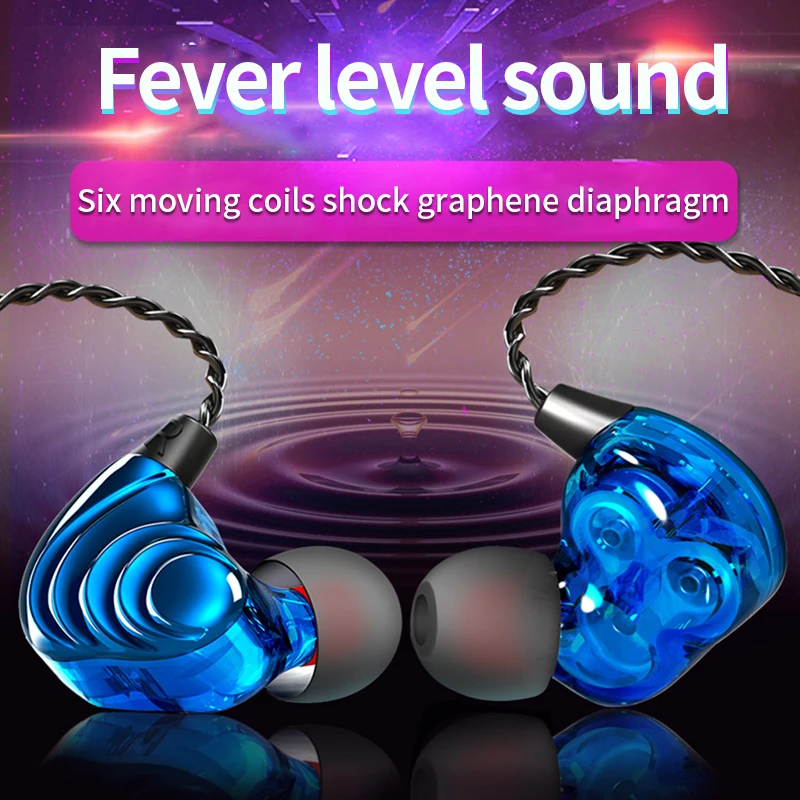 

Wired Headphones Dynamic HiFi Earphone Noise Cancelling Monitor Headset Bass Stereo Music Earbuds Earbuds fone de ouvido 2021new