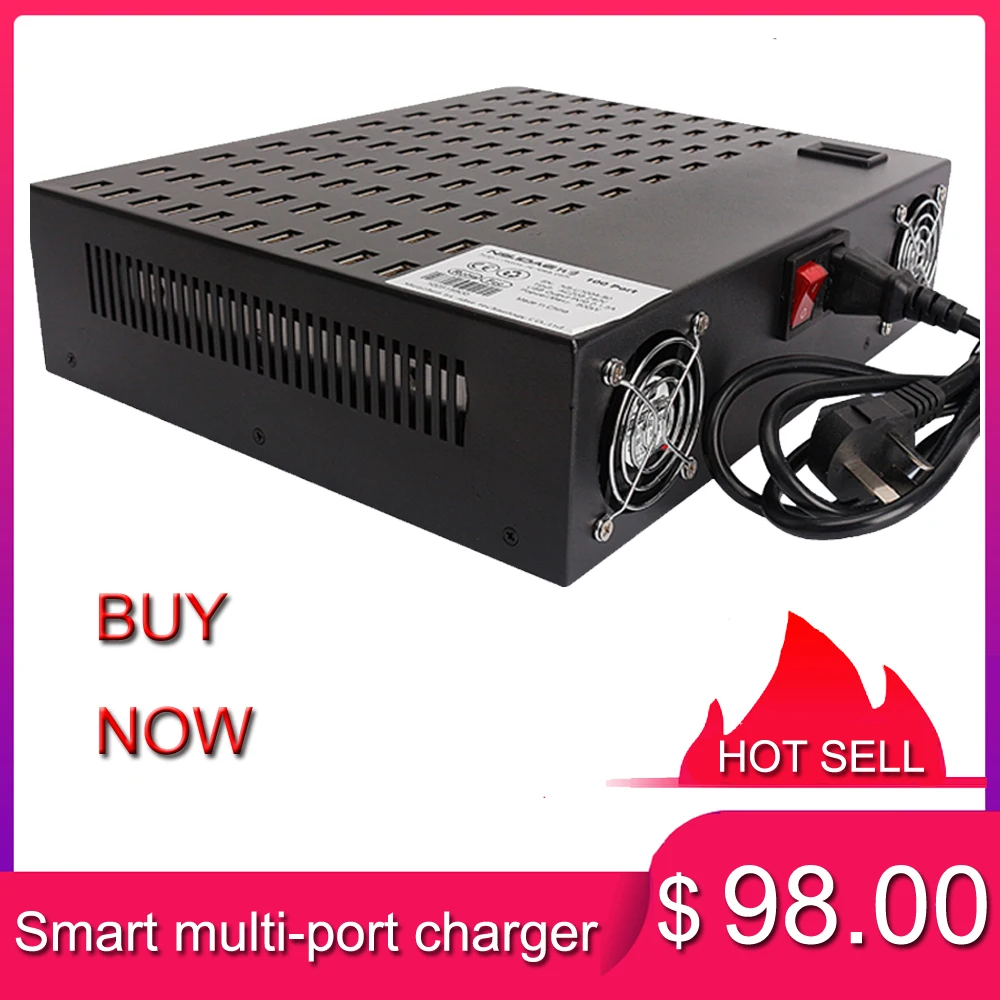 

100 ports fast charging USB multi-port charger station for iphone Samsung Xiaomi Tablet etc other electronic product