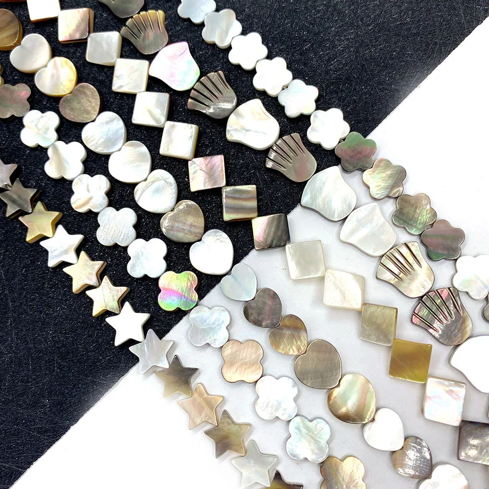 

Natural Shell Beads Black White Shell Triangle Beads Jewelry Making DIY Necklace Bracelet Earrings Jewelry Accessories Charm