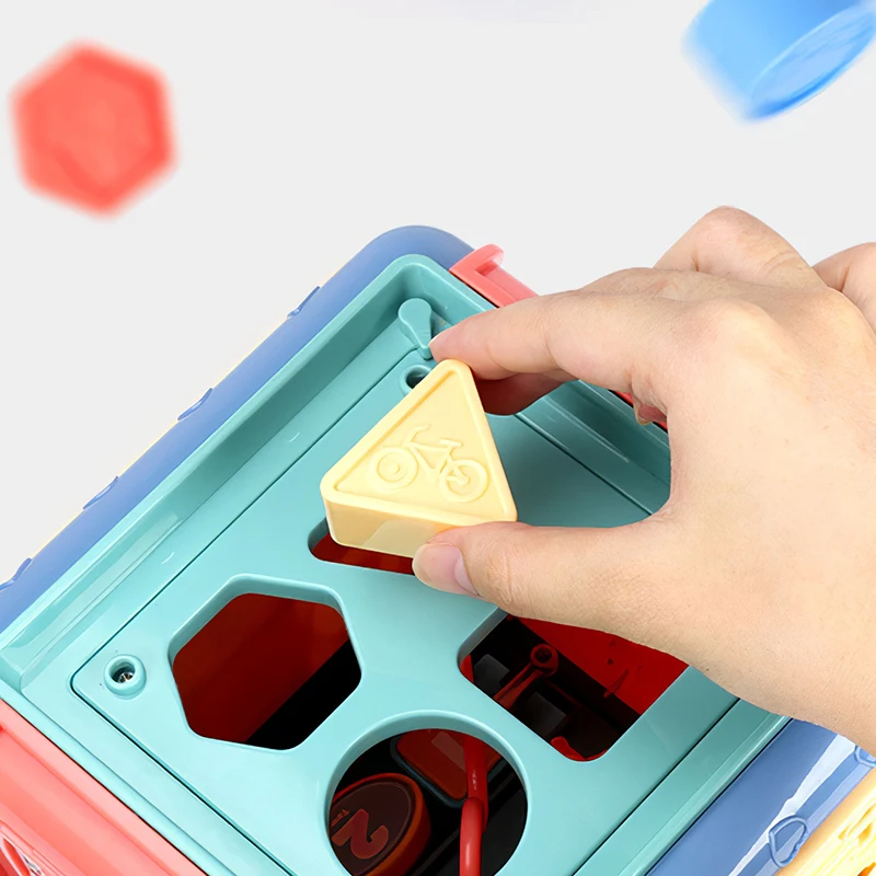 

Kids Baby Six-Sided Box Montessori Toy Shape Matching Round Bead Puzzle Maze Math Game Childhood Early Educational Toy