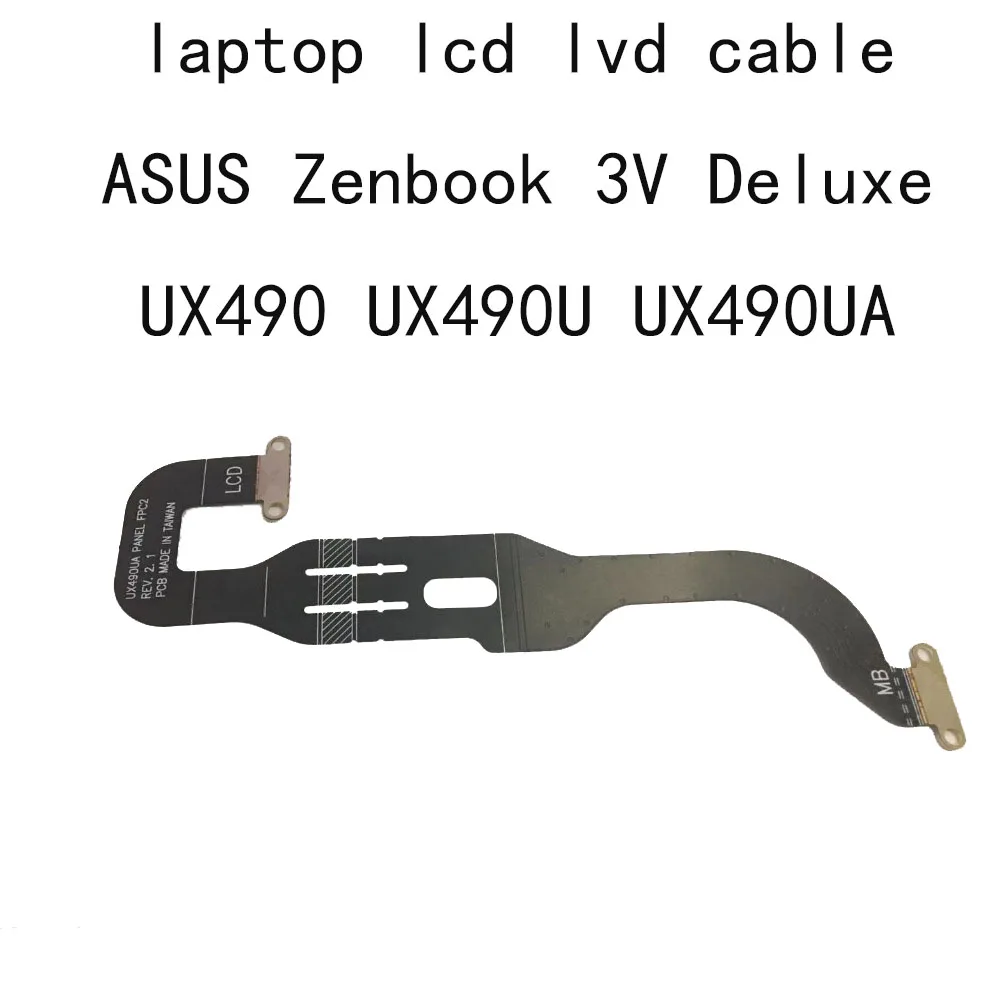 

UX490 Computer LCD LVDS Cables For Asus ZenBook 3V Deluxe UX490UA UX490U FPC2 T64275W3 1708 Flex Video Screen Cable Original New