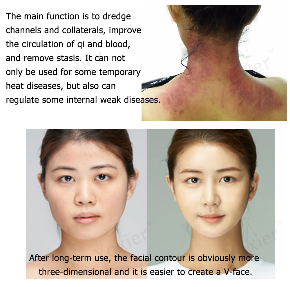 Yoxier Gua Sha Scraping Massage Tool Body Facial Eye Scraping Plate Acupuncture Massage Relaxation Health Care 1Pcs