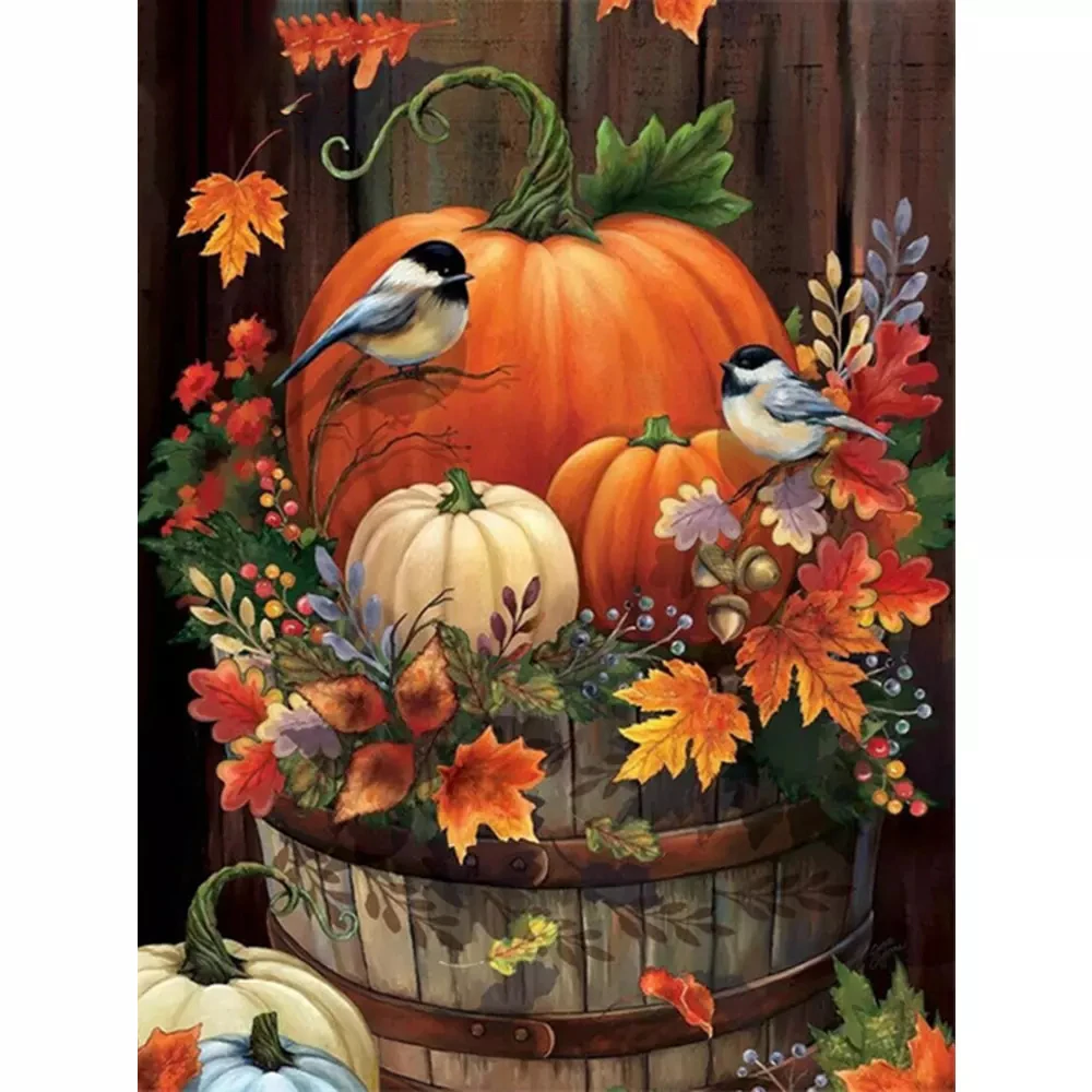 

5D DIY Diamond Painting Kit Bird Embroidery Cross Stitch Diamond Mosaic Halloween Rhinestone Picture Home Decoration Gift