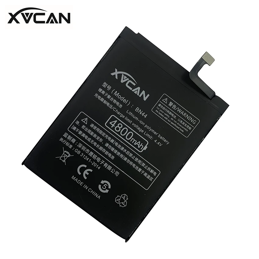 Оригинальный аккумулятор XVCAN BN44 4800mAh для Xiaomi Redmi 5 Plus Red mi 5Plus высокой емкости замена телефонных батарей Batteria.