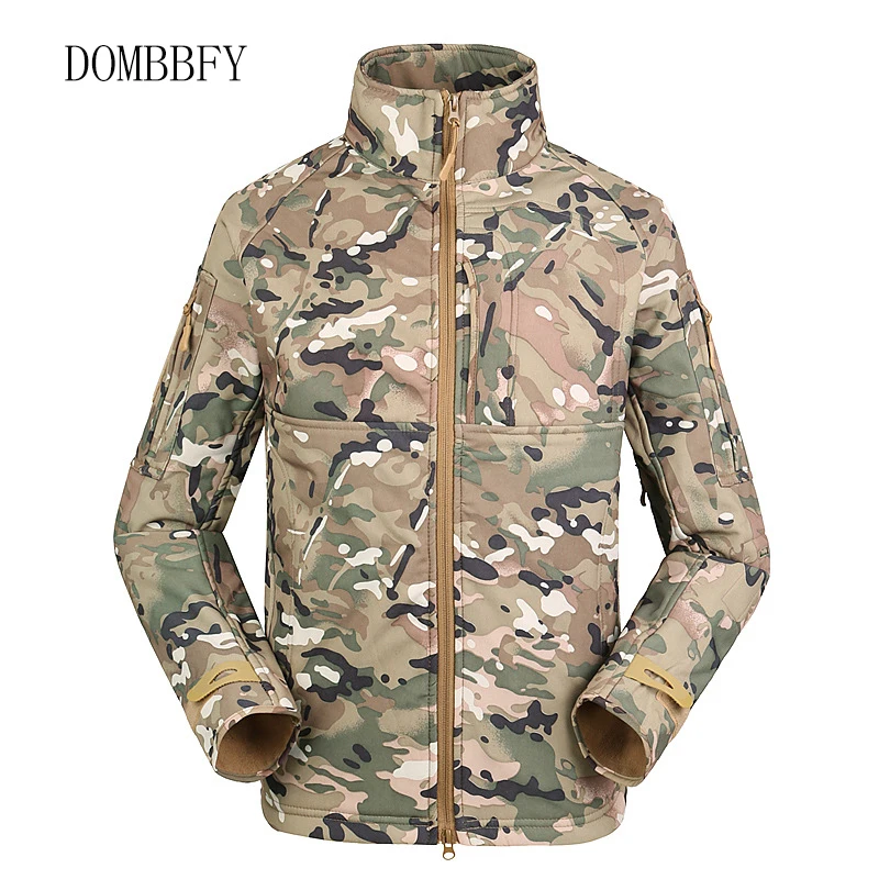 Мужская армейская камуфляжная Военная флисовая Водонепроницаемая тактическая
