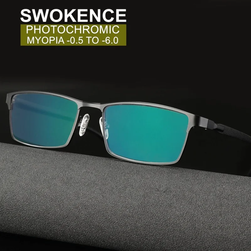 

Солнцезащитные очки SWOKENCE F009 для мужчин и женщин, фотохромные, для близорукости, SPH от 0 до-6,0