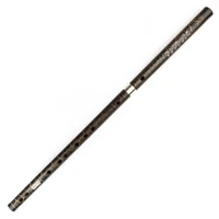 d key separable black bamboo flute with transparent line musical chinese traditional handmade woodwind instrument